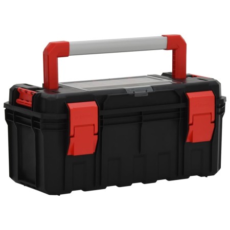 Caja de herramientas negra y roja 55x28x26,5 cm de vidaXL, Cajas de herramientas - Ref: Foro24-152100, Precio: 44,75 €, Descu...