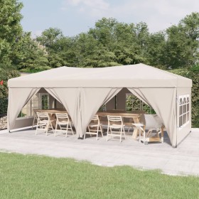 Carpa para fiestas plegable con paredes laterales crema 3x6 m de vidaXL, Carpas y cenadores - Ref: Foro24-93543, Precio: 227,...