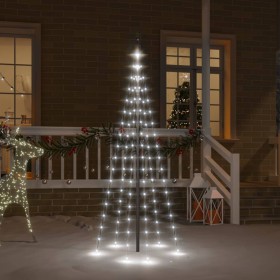 Weihnachtsbaum am Fahnenmast 108 kaltweiße LEDs 180cm von vidaXL, Weihnachtsbeleuchtung - Ref: Foro24-343519, Preis: 27,99 €,...