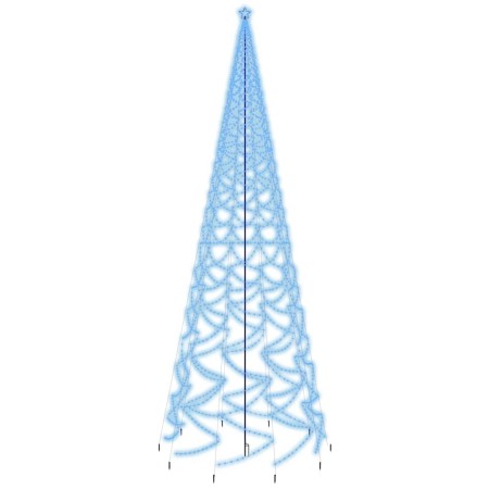 Christmas tree with spike 3000 blue LEDs 800 cm by vidaXL, Christmas trees - Ref: Foro24-343581, Price: 230,36 €, Discount: %