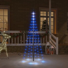 Árbol de Navidad en asta de bandera 108 LED azul 180 cm de vidaXL, Luces de Navidad - Ref: Foro24-343520, Precio: 24,99 €, De...