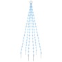 Christmas tree on flagpole 108 LED blue 180 cm by vidaXL, Christmas lights - Ref: Foro24-343520, Price: 19,24 €, Discount: %