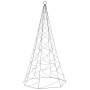 Weihnachtsbaum am Fahnenmast 200 kaltweiße LEDs 180 cm von vidaXL, Weihnachtsbeleuchtung - Ref: Foro24-343535, Preis: 26,84 €...