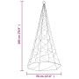 Weihnachtsbaum am Fahnenmast 200 kaltweiße LEDs 180 cm von vidaXL, Weihnachtsbeleuchtung - Ref: Foro24-343535, Preis: 26,84 €...