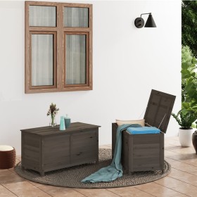 Anthracite gray fir wood cushion trunk 100x50x56 cm by vidaXL, Outdoor storage boxes - Ref: Foro24-152168, Price: 149,37 €, D...