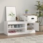 Mueble zapatero madera contrachapada blanco 100x42x60 cm de vidaXL, Zapateros y organizadores de calzado - Ref: Foro24-816416...