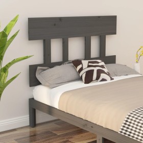 Solid gray pine wood bed headboard 78.5x3x81 cm by vidaXL, Headboards and footboards - Ref: Foro24-819097, Price: 21,99 €, Di...