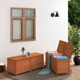 Chest for cushions solid brown fir wood 150x50x56 cm by vidaXL, Outdoor storage boxes - Ref: Foro24-152173, Price: 189,92 €, ...