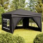 Carpa para fiestas plegable con paredes laterales negro 3x3 m de vidaXL, Carpas y cenadores - Ref: Foro24-93525, Precio: 137,...