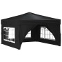 Carpa para fiestas plegable con paredes laterales negro 3x3 m de vidaXL, Carpas y cenadores - Ref: Foro24-93525, Precio: 132,...