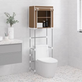 2-tier shelf above brown iron toilet 56x30x170 cm by vidaXL, Towel racks - Ref: Foro24-343143, Price: 13,66 €, Discount: %