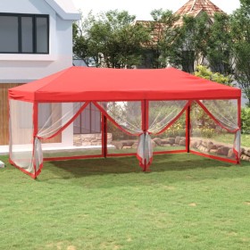 Folding party tent with side walls red 3x6 m by vidaXL, Tents and gazebos - Ref: Foro24-93555, Price: 216,53 €, Discount: %