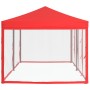 Faltbares Partyzelt mit Seitenwänden rot 3x6 m von vidaXL, Zelte und Pavillons - Ref: Foro24-93555, Preis: 216,53 €, Rabatt: %