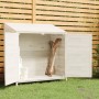 Cobertizo de jardín madera de abeto maciza blanco 102x52x112 cm de vidaXL, Cobertizos - Ref: Foro24-152183, Precio: 185,96 €,...