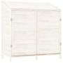 Cobertizo de jardín madera de abeto maciza blanco 102x52x112 cm de vidaXL, Cobertizos - Ref: Foro24-152183, Precio: 185,96 €,...