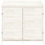 Cobertizo de jardín madera de abeto maciza blanco 102x52x112 cm de vidaXL, Cobertizos - Ref: Foro24-152183, Precio: 185,96 €,...