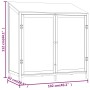 Solid white fir wood garden shed 102x52x112 cm by vidaXL, Sheds - Ref: Foro24-152183, Price: 185,96 €, Discount: %