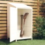 Cobertizo de jardín madera de abeto maciza blanco 55x52x112 cm de vidaXL, Cobertizos - Ref: Foro24-152179, Precio: 107,99 €, ...