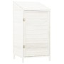 Cobertizo de jardín madera de abeto maciza blanco 55x52x112 cm de vidaXL, Cobertizos - Ref: Foro24-152179, Precio: 107,99 €, ...