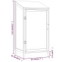 Cobertizo de jardín madera de abeto maciza blanco 55x52x112 cm de vidaXL, Cobertizos - Ref: Foro24-152179, Precio: 107,99 €, ...