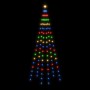 Árbol de Navidad en asta de bandera 108 LED de colores 180 cm de vidaXL, Luces de Navidad - Ref: Foro24-343521, Precio: 19,24...