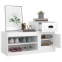 Mueble zapatero madera contrachapada blanco 100x42x60 cm de vidaXL, Zapateros y organizadores de calzado - Ref: Foro24-816416...