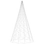 Weihnachtsbaum am Fahnenmast 3000 warmweiße LEDs 800 cm von vidaXL, Weihnachtsbeleuchtung - Ref: Foro24-343546, Preis: 273,64...