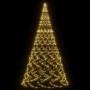 Weihnachtsbaum am Fahnenmast 3000 warmweiße LEDs 800 cm von vidaXL, Weihnachtsbeleuchtung - Ref: Foro24-343546, Preis: 273,64...