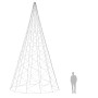 Weihnachtsbaum am Fahnenmast 3000 warmweiße LEDs 800 cm von vidaXL, Weihnachtsbeleuchtung - Ref: Foro24-343546, Preis: 273,64...