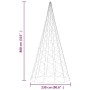 Weihnachtsbaum am Fahnenmast 3000 warmweiße LEDs 800 cm von vidaXL, Weihnachtsbeleuchtung - Ref: Foro24-343546, Preis: 273,64...