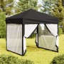 Carpa para fiestas plegable con paredes laterales negro 2x2 m de vidaXL, Carpas y cenadores - Ref: Foro24-93511, Precio: 115,...