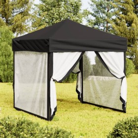 Faltbares Partyzelt mit Seitenwänden schwarz 2x2 m von vidaXL, Zelte und Pavillons - Ref: Foro24-93511, Preis: 114,99 €, Raba...