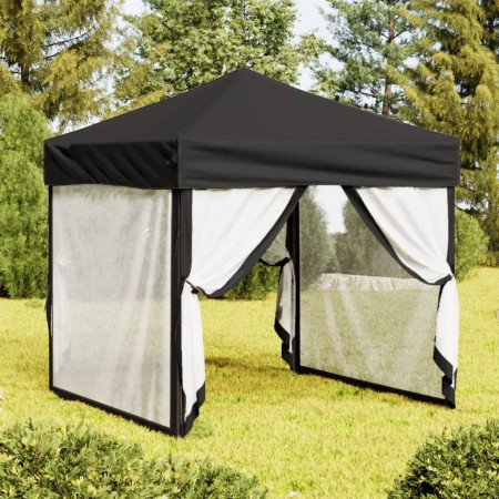 Folding party tent with side walls black 2x2 m by vidaXL, Tents and gazebos - Ref: Foro24-93511, Price: 115,10 €, Discount: %