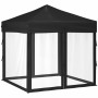 Carpa para fiestas plegable con paredes laterales negro 2x2 m de vidaXL, Carpas y cenadores - Ref: Foro24-93511, Precio: 115,...