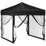 Carpa para fiestas plegable con paredes laterales negro 2x2 m de vidaXL, Carpas y cenadores - Ref: Foro24-93511, Precio: 115,...