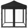 Carpa para fiestas plegable con paredes laterales negro 2x2 m de vidaXL, Carpas y cenadores - Ref: Foro24-93511, Precio: 115,...