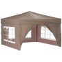 Folding party tent with taupe gray side walls 3x3 m by vidaXL, Tents and gazebos - Ref: Foro24-93526, Price: 138,76 €, Discou...