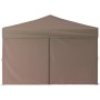 Folding party tent with taupe gray side walls 3x3 m by vidaXL, Tents and gazebos - Ref: Foro24-93526, Price: 138,76 €, Discou...