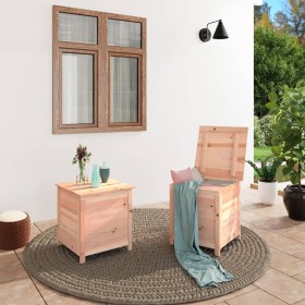 Solid fir wood cushion storage box 50x50x56 cm by vidaXL, Outdoor storage boxes - Ref: Foro24-152162, Price: 84,99 €, Discoun...