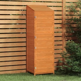 Cobertizo de jardín madera maciza de abeto marrón 55x52x174,5cm de vidaXL, Cobertizos - Ref: Foro24-152189, Precio: 194,99 €,...