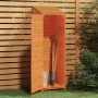 Cobertizo de jardín madera maciza de abeto marrón 55x52x174,5cm de vidaXL, Cobertizos - Ref: Foro24-152189, Precio: 196,99 €,...