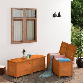 Chest for garden cushions brown fir wood 200x50x56 cm by vidaXL, Outdoor storage boxes - Ref: Foro24-152177, Price: 250,99 €,...