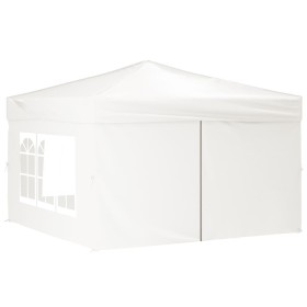 Faltbares Partyzelt mit Seitenwänden weiß 3x3 m von vidaXL, Zelte und Pavillons - Ref: Foro24-93524, Preis: 135,74 €, Rabatt: %