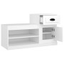 Mueble zapatero madera contrachapada blanco 100x42x60 cm de vidaXL, Zapateros y organizadores de calzado - Ref: Foro24-816416...