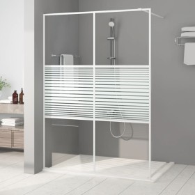 Transparent white ESG glass shower screen 140x195 cm by vidaXL, Shower walls and screens - Ref: Foro24-152154, Price: 164,26 ...