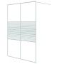 Transparent white ESG glass shower screen 140x195 cm by vidaXL, Shower walls and screens - Ref: Foro24-152154, Price: 164,99 ...