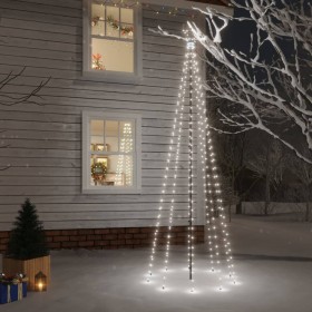 Árbol de Navidad con pincho 310 LED blanco frío 300 cm de vidaXL, Arboles de navidad - Ref: Foro24-343555, Precio: 68,99 €, D...