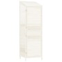 Cobertizo de jardín madera maciza de abeto blanco 55x52x174,5cm de vidaXL, Cobertizos - Ref: Foro24-152187, Precio: 166,91 €,...