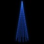 Árbol de Navidad en asta de bandera 732 LED azul 500 cm de vidaXL, Luces de Navidad - Ref: Foro24-343528, Precio: 39,05 €, De...