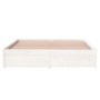 Estructura de cama madera maciza de pino blanco 135x190 cm de vidaXL, Camas y somieres - Ref: Foro24-833232, Precio: 179,10 €...